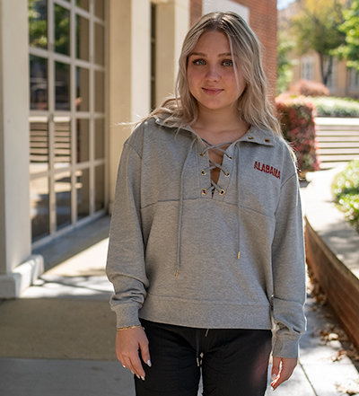 Alabama Crimson Tide Lace Up Pullover