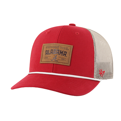 Alabama Crimson Tide Patch Trundle Rope 47 Trucker Cap