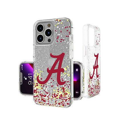 Alabama Crimson Tide Confetti Iphone Glitter Case