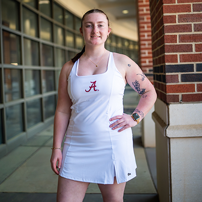 Alabama Script A Active Mini Dress With Built-In Shorts