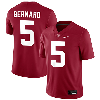 Germie Bernard Nike Nil Jersey #5, Crimson - Large