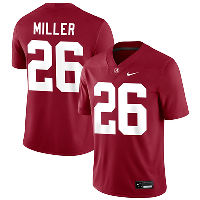 Jam Miller  Nike Nil Jersey #26, Crimson - Large