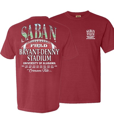 ALABAMA SABAN FIELD CELEBRATION COMFORT COLOR TSHIRT WITH POCKET -  3