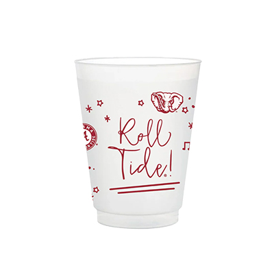 Alabama Frosted Flex Party Cups Set Of 8