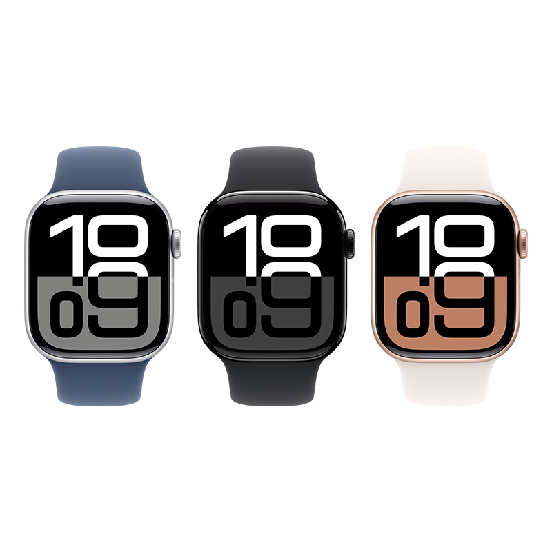 University of Alabama Apple Watch Series 10 GPS Aluminum Case with Sport Band M L in Jet Black Size 42 mm