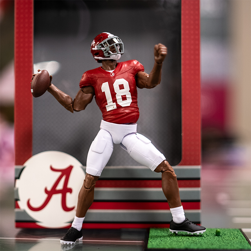 Bama 18 Dark Skin Football Action Figure University of Alabama Supply Store