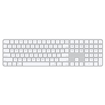 Magic Keyboard With Touch ID And Numeric Keypad For Mac Models With Apple Silicon - Us English - White Keys - main view