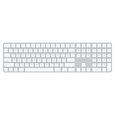 Magic Keyboard With Touch ID And Numeric Keypad For Mac Models With Apple Silicon (Us English) - White Keys (2024) - main view