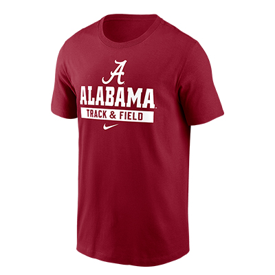 UNIVERSITY OF ALABAMA NIKE TRACK & FIELD COTTON T-SHIRT