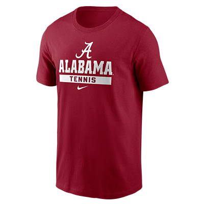 UNIVERSITY OF ALABAMA NIKE TENNIS COTTON T-SHIRT
