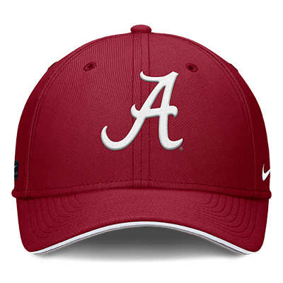 Alabama Script A Nike Coaches Dri-Fit Rise Structured Swooshflex Cap - main view