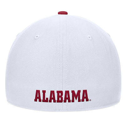 ALABAMA SCRIPT A TWO-TONE NIKE DRI-FIT RISE STRUCTURED AEROBILL SWOOSHFLEX CAP -  2