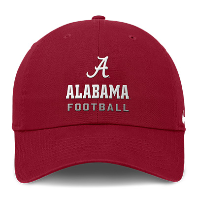 ALABAMA FOOTBALL NIKE CLUB UNSTRUCTURED FOOTBALL CAP -  1