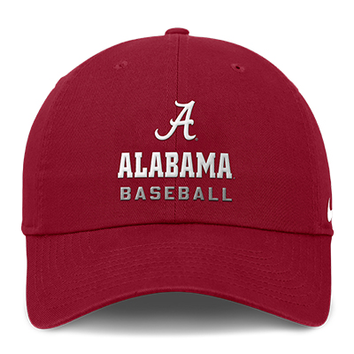 Alabama Baseball Nike Club Unstructured Cap