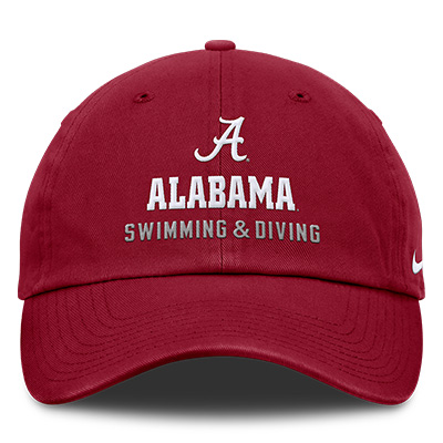 Alabama Swimming & Diving Nike Club Unstructured Cap
