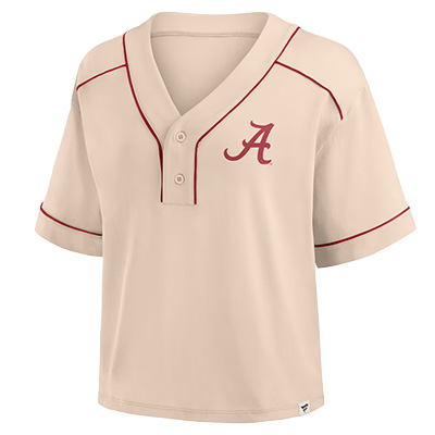 SCRIPT A TWO-BUTTON FANATICS OVERSIDED HIGH HIP BABY LEAGUE DIVA TOP -  1