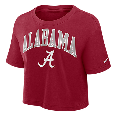 Alabama Nike Arch Crop Tee