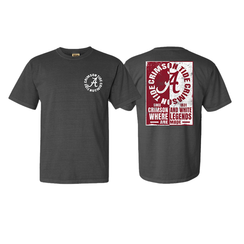 Alabama Split A Poster Comfort Color T-Shirt