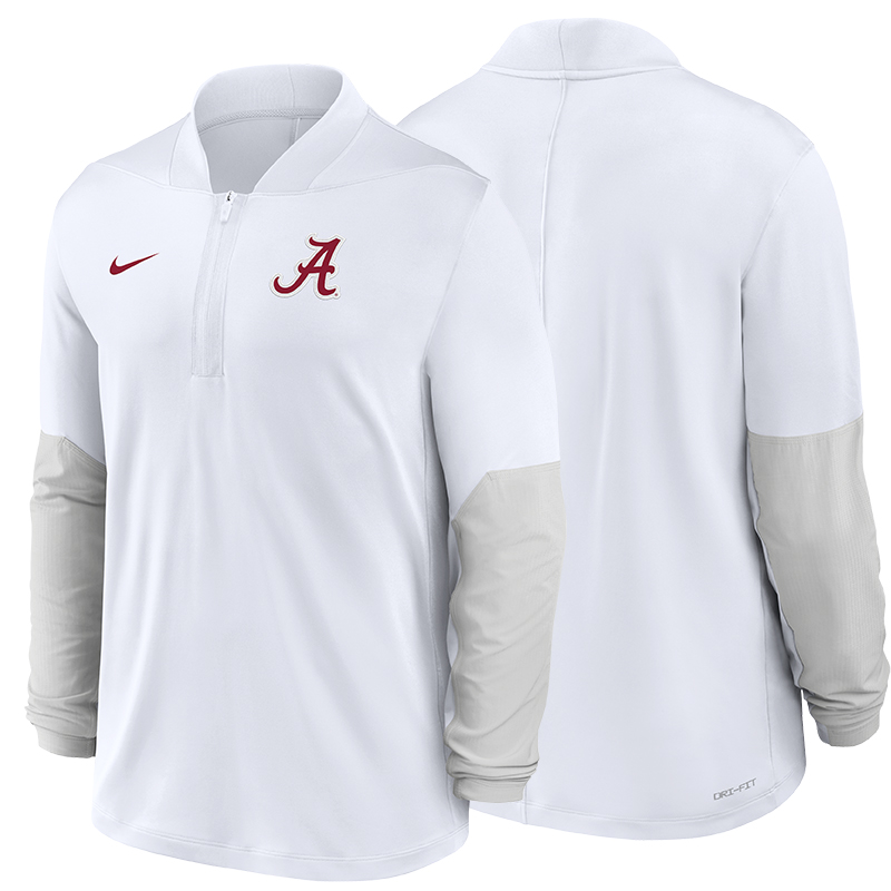 ALABAMA MEN'S NIKE CRI-FIT MID WEIGHT HALF ZIP TOP (14132001158) ALABAMA MEN'S NIKE CRI-FIT MID WEIGHT HALF ZIP TOP