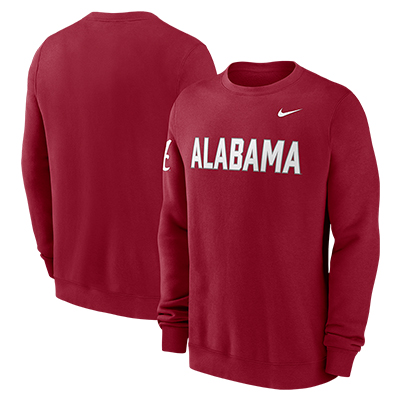 ALABAMA MEN'S NIKE FLEECE CLUB CREW (14132308158) ALABAMA MEN'S NIKE FLEECE CLUB CREW