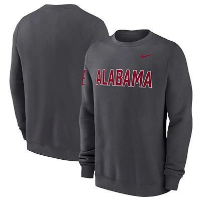 ALABAMA MEN'S NIKE FLEECE CLUB CREW (14132308158) ALABAMA MEN'S NIKE FLEECE CLUB CREW