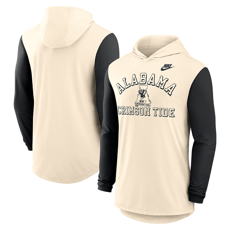 Alabama Men's Nike Vault A Long Sleeve Hooded Classic Arch T-Shirt (SKU 14133084158) Alabama Men's Nike Vault A Long Sleeve Hooded Classic Arch T-Shirt (SKU 14133084158)
