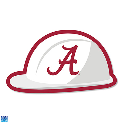    3" Alabama Hard Hat Vinyl Decal