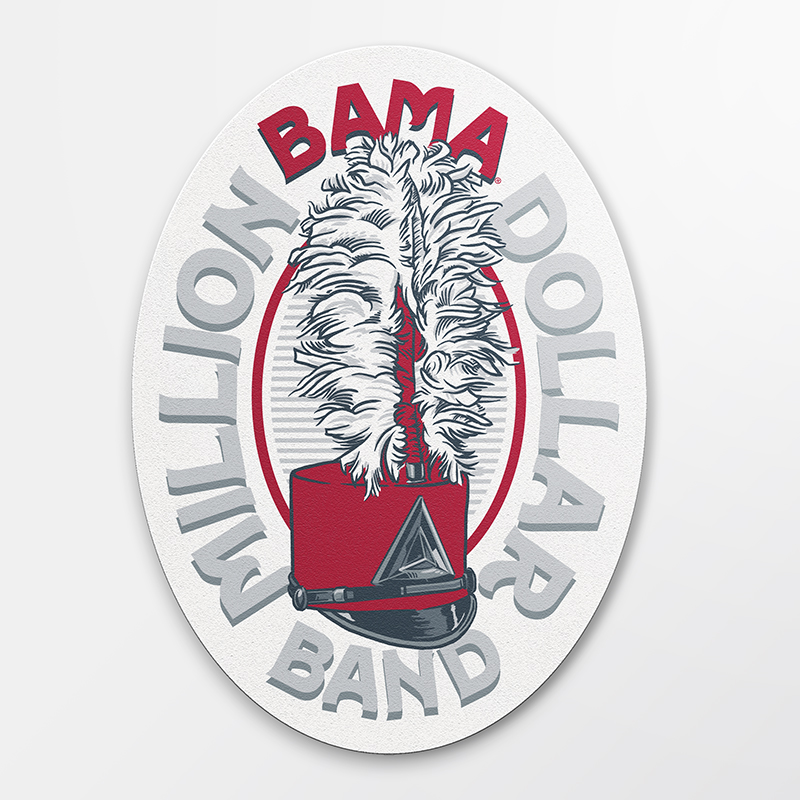 Million Dollar Band Sticker (SKU 14136405115) Million Dollar Band Sticker (SKU 14136405115)
