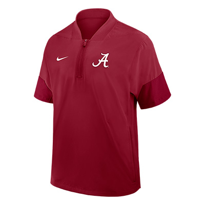 ALABAMA NIKE LIGHTWEIGHT COACHES JACKET SHORT SLEEVE