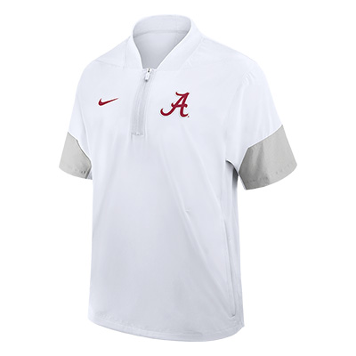 ALABAMA NIKE LIGHTWEIGHT COACHES JACKET SHORT SLEEVE