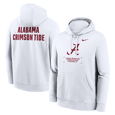 Alabama Men's Nike Club Fleece Basketball Hoodie