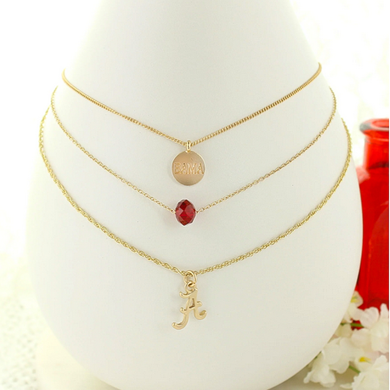 Alabama Adjustable Trio Necklace - main view