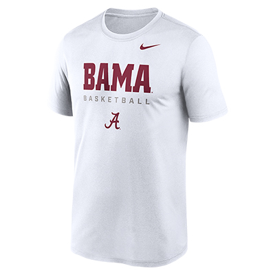 BAMA BASKETBALL NIKE DRI FIT LEGEND SHORT SLEEVE T-SHIRT (14138539158) BAMA BASKETBALL NIKE DRI FIT LEGEND SHORT SLEEVE T-SHIRT