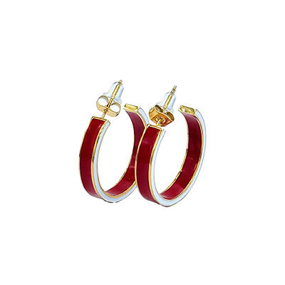 Alabama Gameday Color Hoop Earrings