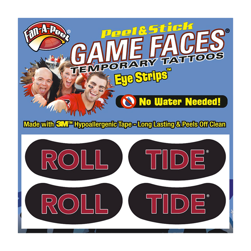 Alabama Roll Tide Eye Strip 2 Pair (SKU 14139000115) Alabama Roll Tide Eye Strip 2 Pair (SKU 14139000115)
