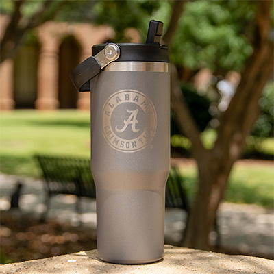Script A Over Alabama Water Bottle