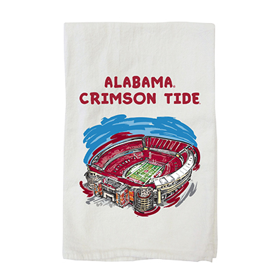 ALABAMA JUSTIN PATTON bRYANT DENNY TEA TOWEL