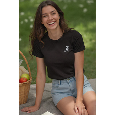 Alabama Crewneck T-Shirt Large Script A