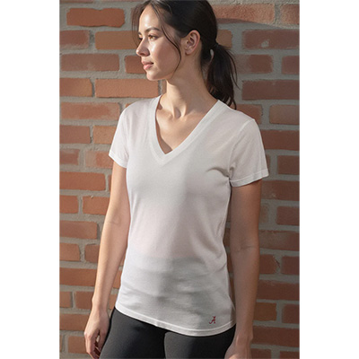 Alabama V-Neck T-Shirt Mini Script A