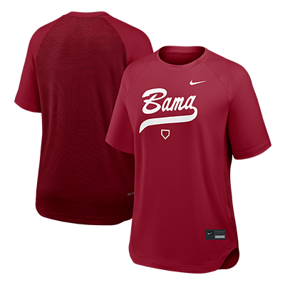 ALABAMA NIKE DRI-FIT PREGAME TOP