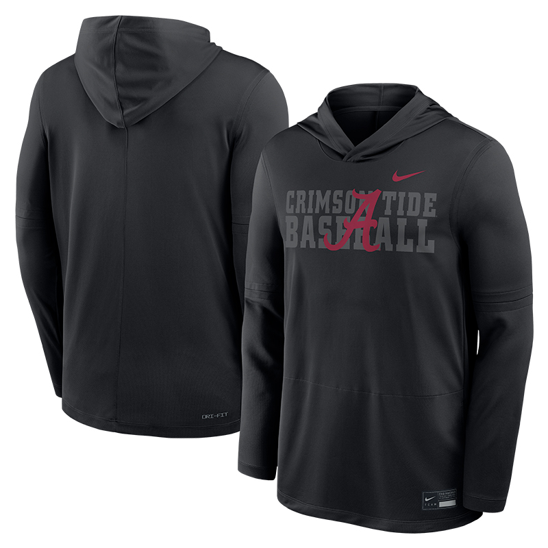 Alabama Baseball Nike Lightweight Hoodie Top