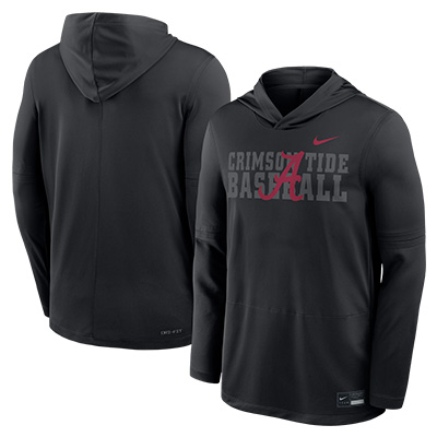 Alabama Baseball Nike Lightweight Hoodie Top