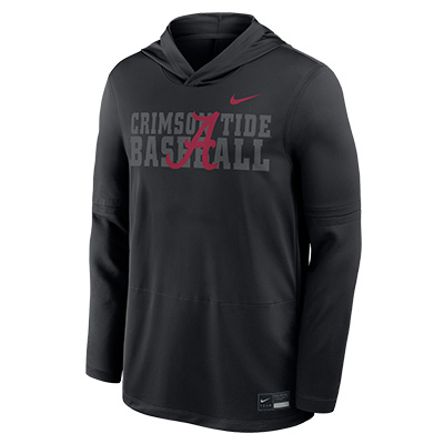 ALABAMA BASEBALL NIKE LIGHTWEIGHT HOODIE TOP (14160431158) ALABAMA BASEBALL NIKE LIGHTWEIGHT HOODIE TOP