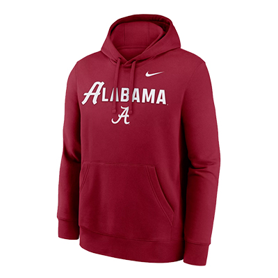 ALABAMA NIKE CLUB FLEECE TACKLE TWILL HOODIE -  1