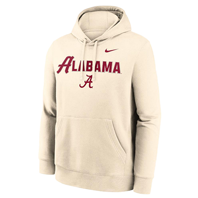 ALABAMA NIKE CLUB FLEECE TACKLE TWILL HOODIE -  2