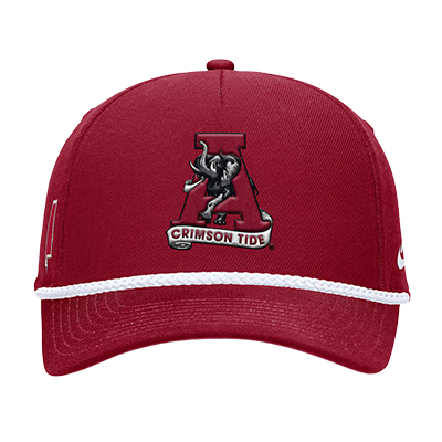 ALABAMA NIKE RISE 5 PANEL VAULT A ROPE STRUCTURED TRUCKER CAP -  1