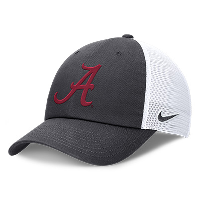 ALABAMA SCRIPT A NIKE CLUB UNSTRUCTURED MESH TRUCKER CAP -  1