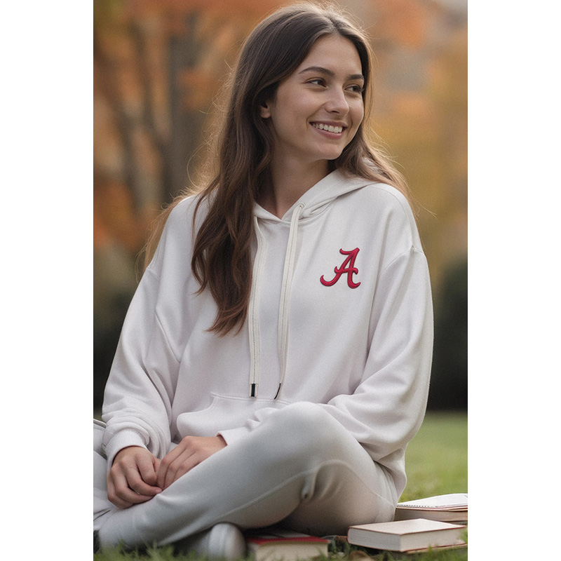 Alabama Large Script A Softest Fleece Hoodie - main view