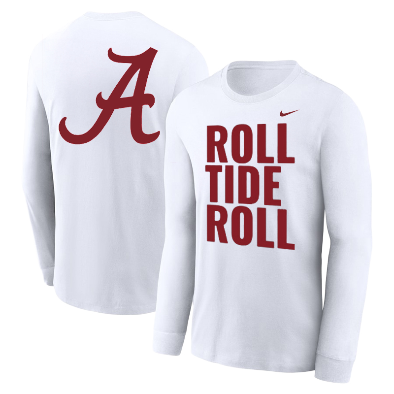 Alabama Roll Tide Roll Long Sleeve T-Shirt (SKU 14174452102) Alabama Roll Tide Roll Long Sleeve T-Shirt (SKU 14174452102)