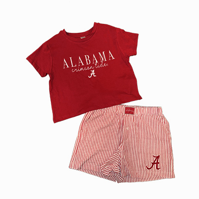 Alabama Coleland Short Sleeve Top And Short - main view